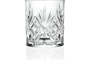 RCR Cristalleria Italiana S.p.a. Linea Melodia | Bicchieri da Acqua in Vetro Moderni Set 6 Bicchieri di Cristallo da 31 Cl