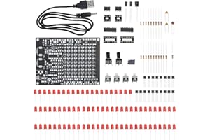 YINETTECH Kit de Práctica de Soldadura Kit de Soldadura LED Chaser Kit de Proyectos Electrónicos de Bricolaje para Educación Escolar Competiciones Científicas Educación Familiar