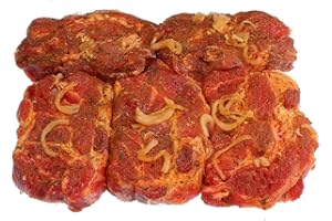 ‎MEINMETZGER GUTES BEWUSST GENIEßEN Eingelegte Steaks vom Schweinekamm 5 Stück = 1.000 g