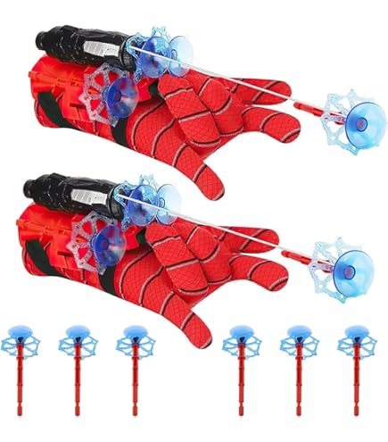Set Guanti Spider-Man Con Lanciaragnatele - Giocattolo Per Bambini, Pistola Ad Acqua - Foto 8