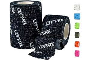 LYFT-RX LYFTRX Ruban d'Haltérophilie pour Hook Grip, Doigts Thumb Finger, Bande Athlétique Élastique, Adhésif Supérieure, Bande de Pouce, Tape Cross Fitness, Weight Lift, Olympic Lifting, Gym