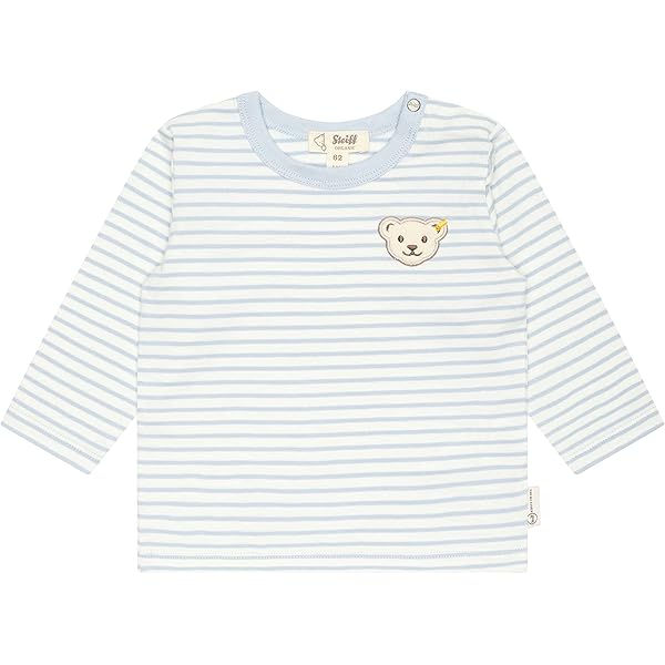 Steiff Baby Mädchen Langarm Shirt - Mit Süßem Teddybär Applikation