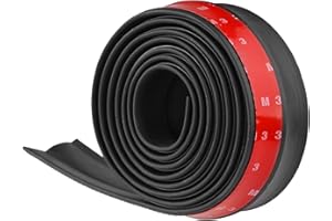 WeFoonLo Universal Car Front Bumper Spoiler Rubber Sticker Lip Splitter Body Protector, 2.5M /8.2 ft