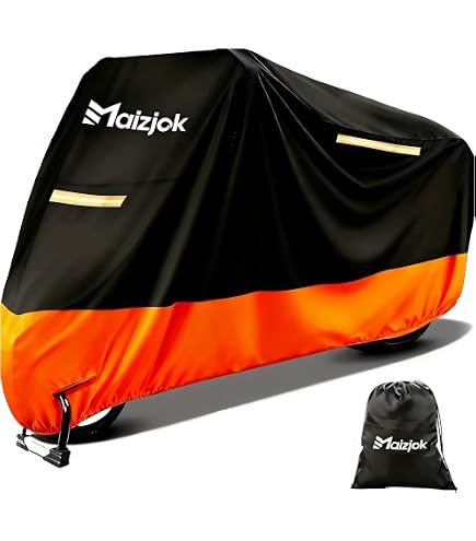 Motorradabdeckung Wasserdicht XXL (245x105x125 Cm) – Oxford-Stoff, Sonnen- & Staubfest, Mit Reflexstreifen