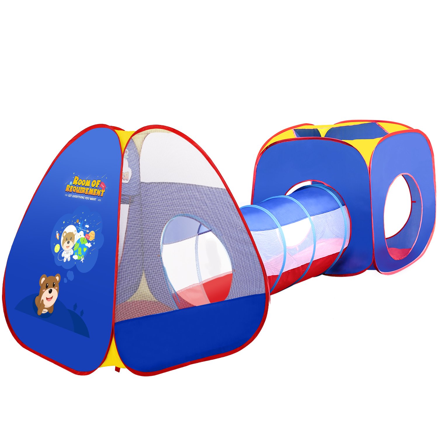 Loclic Com Jeux De Plein Air Et Sports Jeux Et Jouets Bleu Peradix Tente De Jeu Et Tunnel 3 En 1 Pop Up Tente Pour Enfant Et Bebe Tente De Theme Spatial Pour