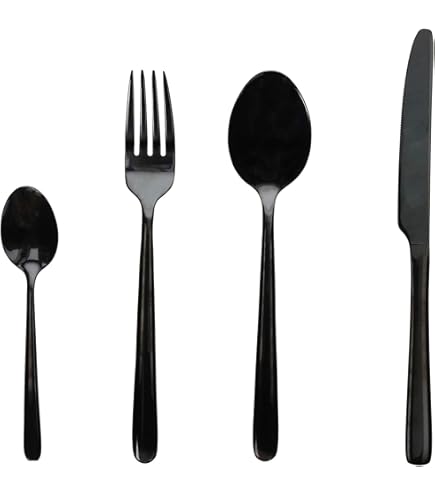 Service De Table Tognana Metropolis 18 Pièces - Porcelaine Noir Et Blanc, Motifs Graphiques