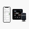 Wiser Antharcite Smart Thermostat Heating Kit Thermostat Kit 1 & 1 x Smart Radiator Thermostat TRV – Combi Boiler Heating Only Complete Heating Control from Anywhere DIY Install
