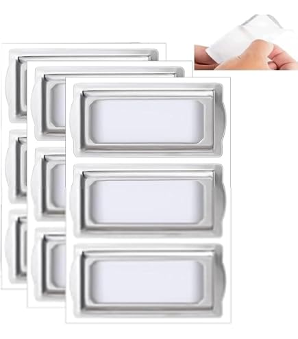 Uxcell 12-Pack Vintage Bronze Label Holders - 55x43mm, Zinc Alloy, With Screws For Drawers & Shelves
