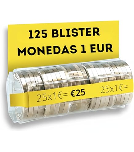 Effektivo 100 X PET 1 Cent Euro Coin Sleeves With Counting