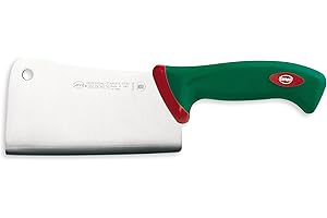 Sanelli Premana Professional Coltello Falcetta, Acciaio Inossidabile, Verde/Rosso, 29.5 x 3 x 9.5 cm