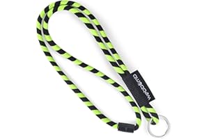 webbomb® Tubular Lanyard zweifarbiges Schlüsselband - rund weich und lang mit Sicherheitsverschluss und Schlüsselring als Schlüsselanhänger Key Chain für Ausweis Handy Schlüssel