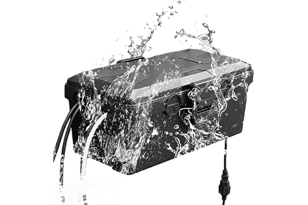 Kabelbox vattentät 26,1 x 15 x 9,4 cm, elbox för utomhusbruk, 7 kabelingångar, stor vattentät kabellåda, väderbeständig elektrisk anslutningsbox, extra stora kabellådor för trädgård, utomhus