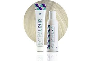 POP ITALY Soielixir Tinta Permanente in crema SENZA Resorcina, Parafenilendiammina e Ammoniaca 93 Colori - 100 ml - (Pack Tinta + Ossigeno 40 vol. - 12/11 Biondo Extra Chiaro Cenere Intenso Superschiarente)