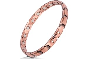 ‎SMARTER LIFESTYLE Smarter LifeStyle Elegantes Magnetisches Therapie-Armband Aus Reines Kupfer Schmerzlinderung Für Arthritis Und Karpaltunnelsyndrom Frauen