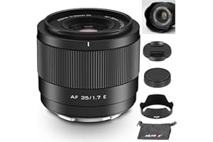 VILTROX 35mm F1.7 E-Mount APS-C Lens for Sony E, STM Auto Focus Lens for Sony E-Mount Cameras FX3 A7C A7RII A7SII A7II A7RIII A7IV A7RIV A9 A1 ZVE1 A93 A6700 A6600 A6500 A6400 ZV-E10 FX30 ZV-E10II