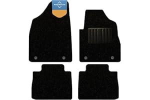 PRESTIGE FLOOR MATS LTD Prestige Mats - Tailored Car Floor Mat - Fits MG MOTORS HS AUTO 2019-2024- Black Carpet - Non-Slip Car Floor Mat - PVC Heelmat - Edged with Black Cloth Binding