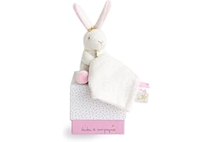 Doudou et Compagnie DC3513 Etoile - Marioneta con manta, color rosa