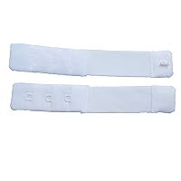 1 (eine) BH-Verlängerung von YKK weiß 19 mm breit 1 Haken