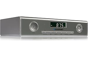 BLAUPUNKT KRB 20 SV. Nadbudowane radio kuchenne z Bluetooth i wbudowaną podstawką; srebrne