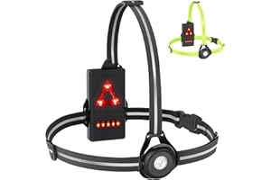Joltix Luce Running,Luce Corsa Ricaricabile USB, 90°Luce Regolabile da Corsa,500 Lumen, Professionale Lampada Corsa con Nastro Riflettente per Jogging, Campeggio, Sport all'Aria Aperta