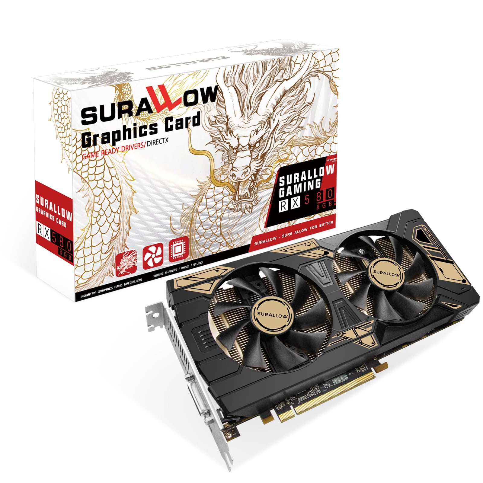 SURALLOW RX 580 8GB Graphics Card
