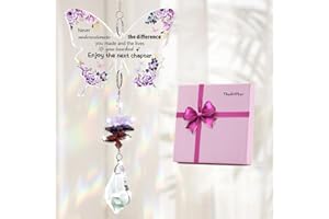TheGiffter Retirement Gifts for Women, Crystal Suncatcher Leaving Gifts for Her, Retirement Presents for Colleagues, Coworkers, Teacher, Boss, Lady, Best Friend, Mum, Grandma, Sister, Wife