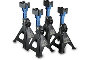 ‎BITUXX BITUXX 2 Paar Unterstellböcke Pro Line LKW Auto PKW Abstellbock Stützbock Ständer Heber 3000kg 3t Tragkraft