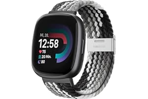 YASPARK Cinturino Compatibile con Fitbit Versa 3, Cinturino in Elastici Nylon Cinturinio per Fitbit Versa 3, Fitbit Versa 4, Fitbit Sense 2, Fitbit Sense