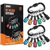 ZOOI Hex Shank Drill Bit Holder – Schlüsselanhänger Für Bohrerbits, Geschenk Für Männer