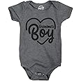 Crazy Dog T-Shirts Creeper Grandmas Boy Baby Bodysuit For Newborn Grandson