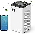 KALADO Purificatori d'aria per la casa, grandi stanze fino a 1300 mq, Smart WiFi Alexa Control e PM2.5, filtro H13 a basso ru