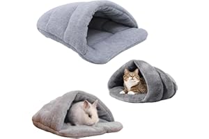 LNGJIN Maison de Cochon d'Inde, Lit pour Hamster, Maison pour Hamster, Lit pour cochons d'Inde,Petit Animal en Peluche,Lit pour Cochon d'Inde,pour Lapins Nains, Chinchillas, agames barbus et lézards