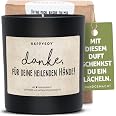 Handgemachte Soja-Duftkerze Im Glas Mit Dankes-Spruch – Nachhaltig & Persönlich Als Geschenk