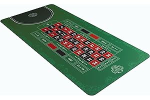 Bullets Playing Cards, Alfombrilla para Ruleta, 160 x 80 cm, Verde, Single 0