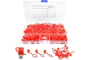 Alethron 150 Stück Schmiernippel Schutzkappe Schmiernippel Sortiment M6 M8 M10 Schutzkappen für Schmiernippel mit Aufbewahrungsbox Schmiernippelkappe für Die Meisten Auto Motorrad