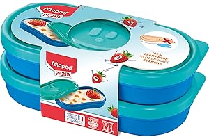 Maped PICNIK - Snack-Dose, Snack-Box Concept Kids - 2X 150 ml - blau