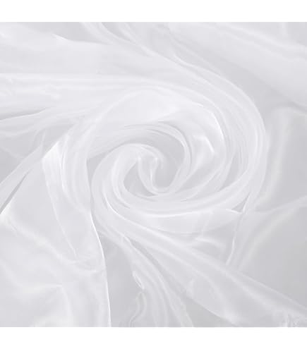 Weißer Tüllstoff 6m X 160cm - Weicher Dekostoff Für Hochzeitsdeko & DIY