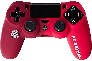 FANTROLLER Offiziell lizensierte Schutzhülle kompatibel für PS4 Controller Zubehör FC Bayern München Anti-Rutsch Schutzhülle Skin Case für FIFA und Bundesliga Fans