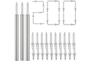 LDBKLGHJ 200 pcs Clou sans soudure à double tête Clous à double tête Clou pour plinthes sans traces Invisible avec 2 un outil de douille spécifique au clou