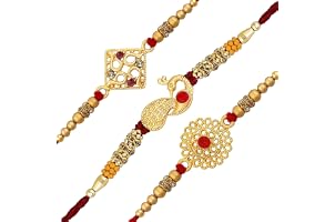 Woniry akhi For Brother | Rakhi Combo | Rakhi Set | Rakhi | Designer Rakhi | Set Of 3 Rakhi | Roli Chawal