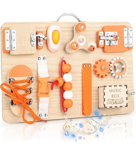 Cube D'Activité Bébé En Bois Montessori 5-en-1, Jouet Éducatif 1-3 Ans