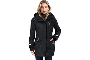 berydale Winterjacke Damen Parka I Warme Übergangsjacke Damen I Atmungsaktiv, Wind- und Wasserdicht I Wintermantel mit Thermowattierung
