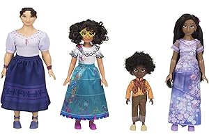 Disney Encanto Set Regalo Deluxe con 4 Fashion Doll Bambola, Colore Pacchetto Famiglia, 219624