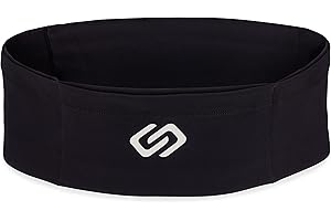 Ceinture de Course Sporteer VersaSlim, Ceinture de Voyage pour l’Argent et Le Passeport, Ceinture d'Entraînement pour Grands Téléphones et Affaires Personnelles (X-Large)