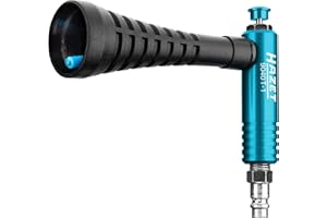 ‎HAZET HAZET Turbo Druckluftpistole 9040T-1, Verwirbelungsdüse erzeugt starken Luftimpuls, 6 Bar Betriebsdruck mit ergonomischem Handgriff, für ein schnelles Entfernen von Staub, Spänen usw.
