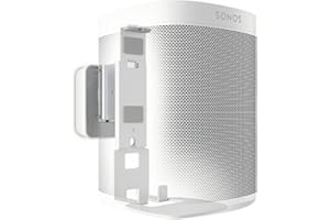 Vogel's SOUND 4201 Supporto da parete per altoparlanti per Sonos One (SL) e Play 1, max. 5 kg, inclinabile -30º/+30º, orientabile fino a 70º (sinistra/destra), Also fits Sonos PLAY1, blanc, 1 support
