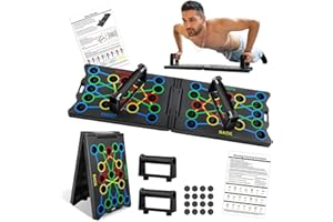 Home-X Push up Board, 24-in-1 Portable Multi-function Home Fitness Equipment, Strength Training Press up Board with Handles for Men Women, Burn Fat Workout Equipment of the Upper Body Shoulders