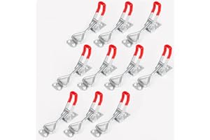 Zydiwo 10 Piezas Cierre de Palanca de Rodilla Ajustable Abrazadera de Palanca Remolque 100kg Cierre a Presión (10 Piezas)