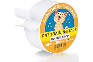 Cat Scratch Protector Tape Roll, 2" x 30 Yards Double Sided Cat Training Tape for Couch, Furniture, & Carpet Protection by KapStrom