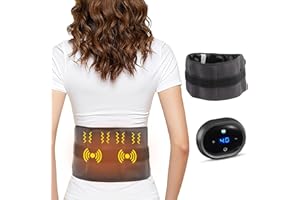 ‎BINDOKUN Bindokun Wärmegürtel Vibrationsmassage für Rücken, Verstellbare Rückenmassagegerät mit 5 Wärmestufen & 3 Massagemoden Geschenke für Mütter, Frauen, Mama, Papa, Abschaltautomatik-L
